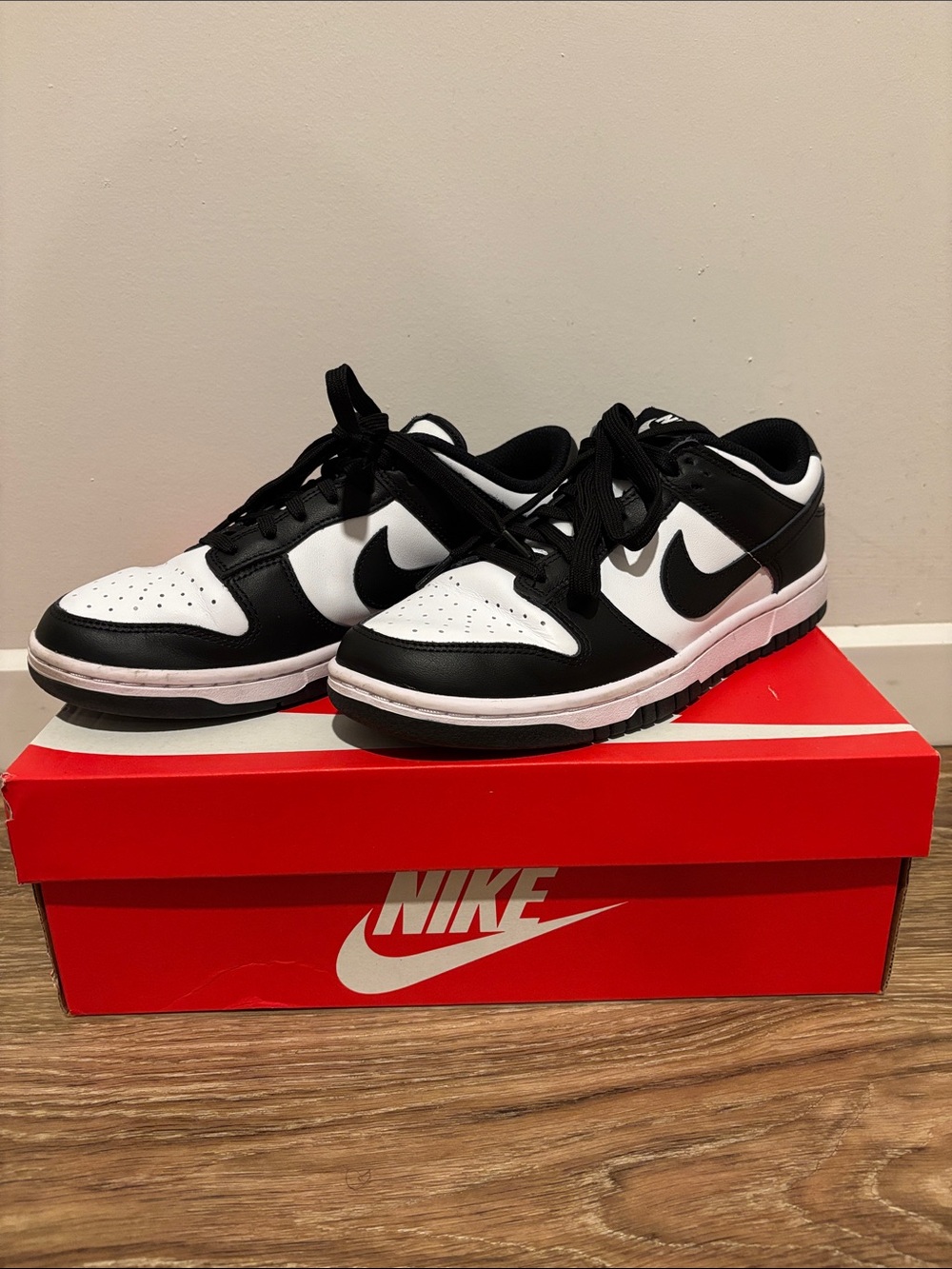 Nike Black and White Low-Top Dunks